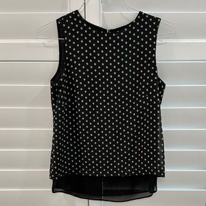 Rose & Olive Black and White Polka Dot Blouse